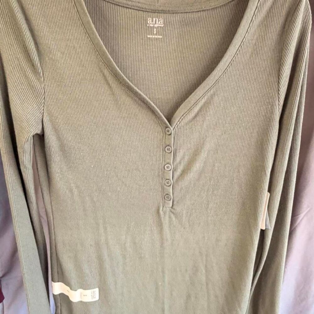 Women's Green and Khaki Shirt